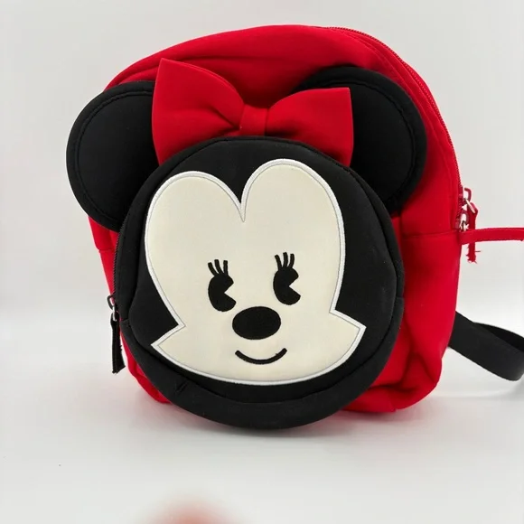 Disney Store Minnie Mouse Mini Backpack Red - Picture 2 of 8